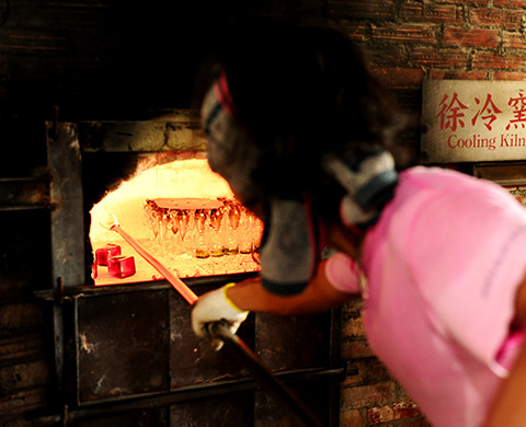 除冷窯(ガラスを冷ます窯)
