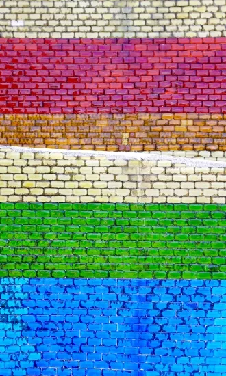 レインボーガラスタイル