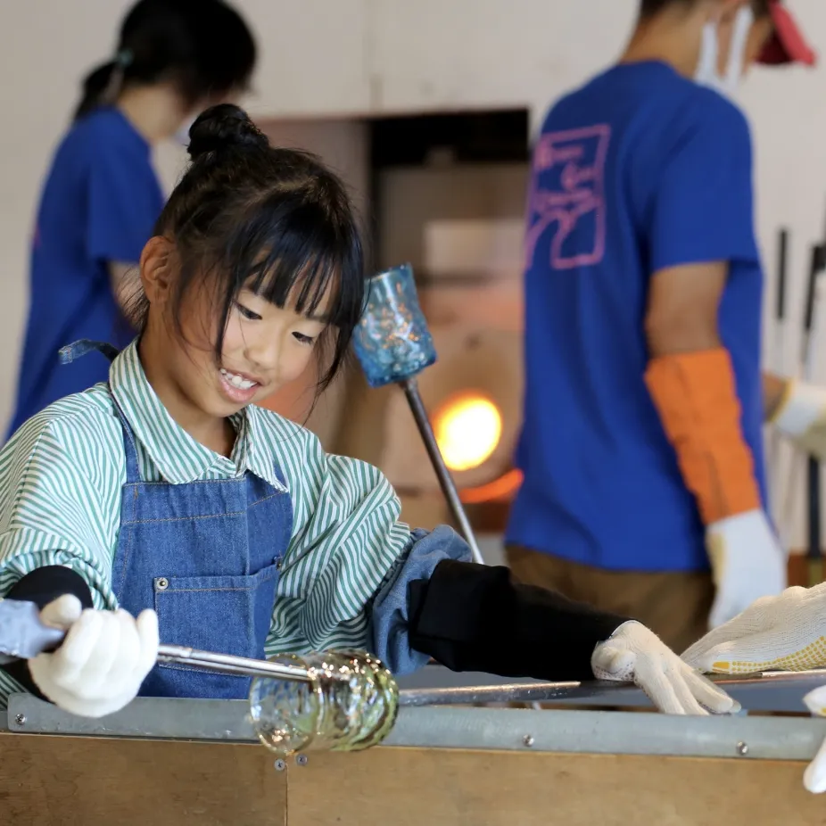 琉球ガラス制作