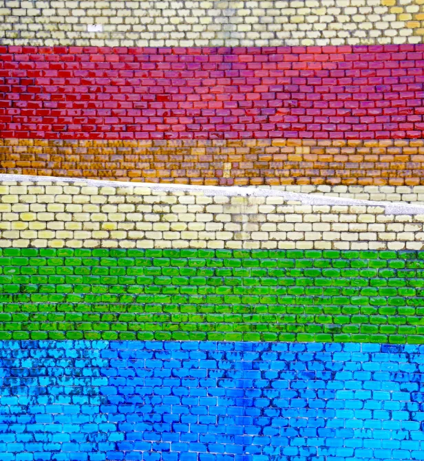 レインボーガラスタイル