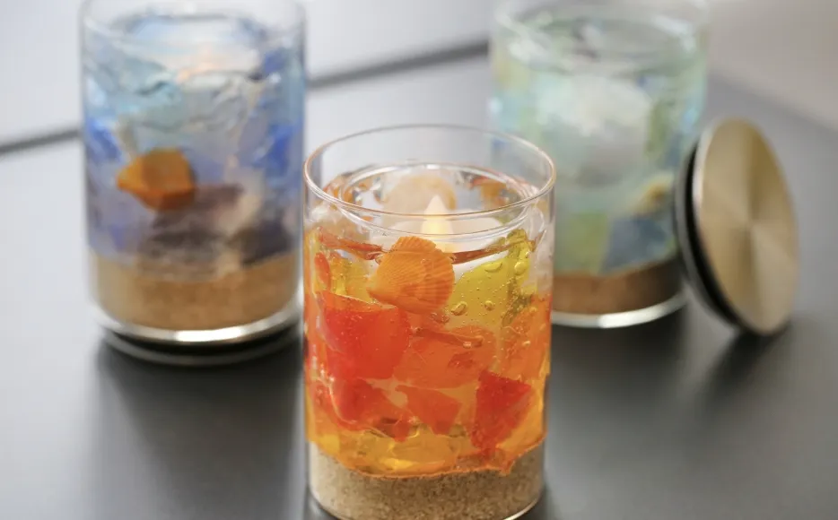 琉球ガラスキャンドルホルダー