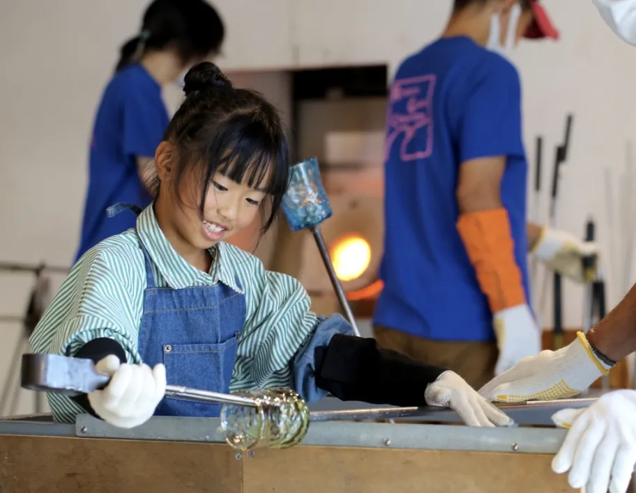 琉球ガラス製作