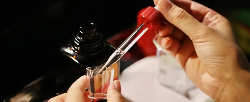 選んだ3種類の香りを調合